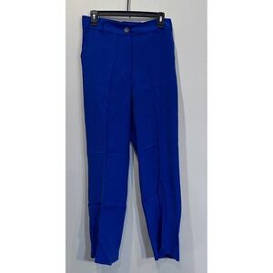 Autres Filles Women Blue Straight Leg Trousers Pants Size M Medium M/M
